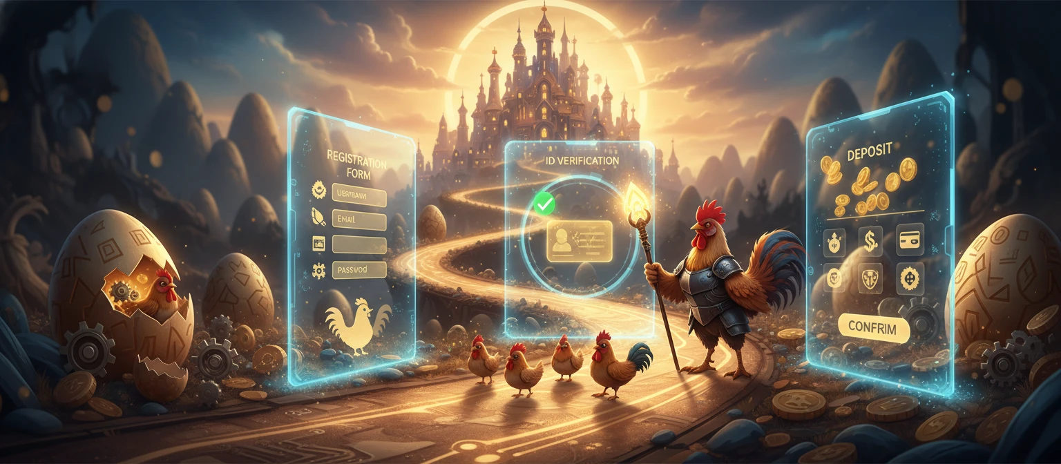 Pașii de înregistrare la un cazinou online pentru Chicken Road