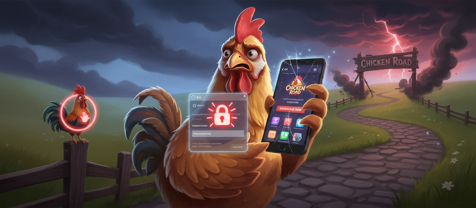 Semnale de alarmă pentru aplicații și site-uri Chicken Road false