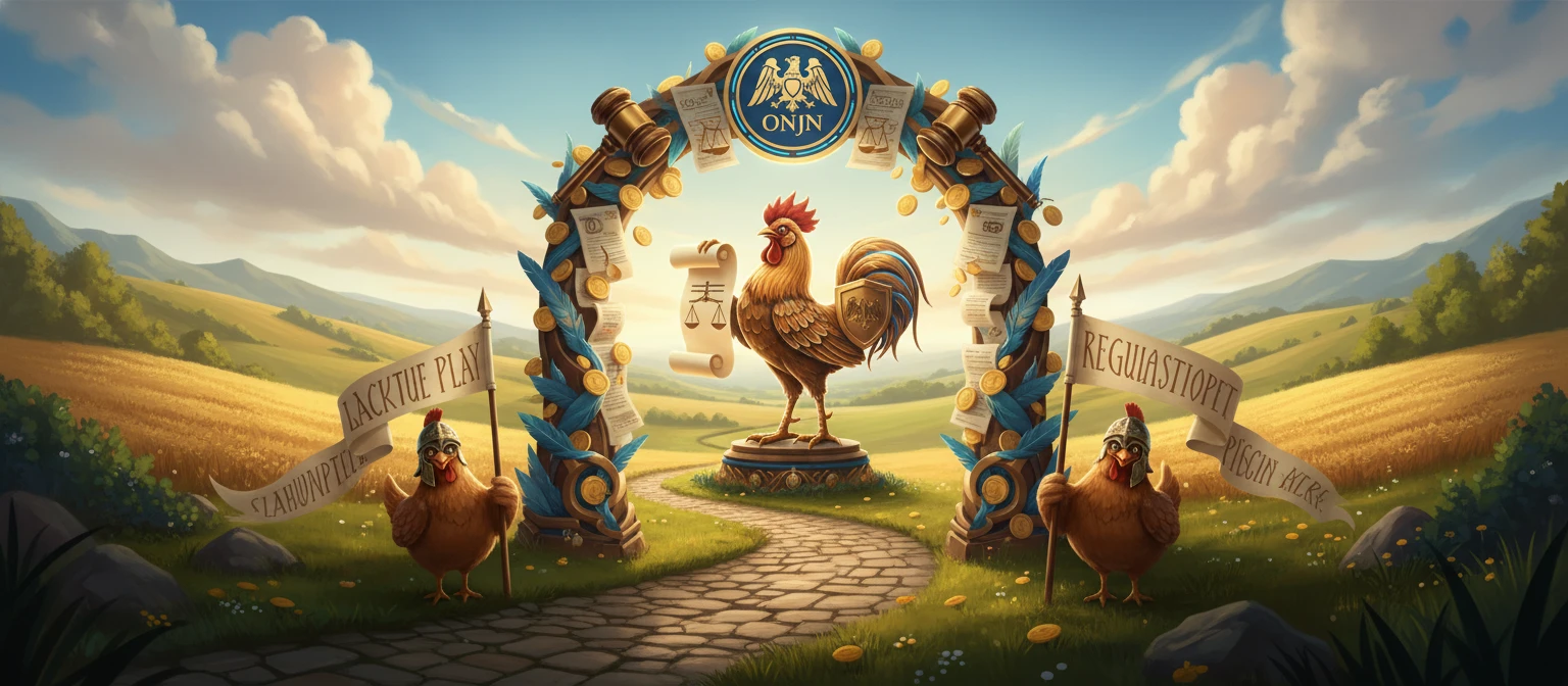 Document oficial ONJN și steagul României pe birou